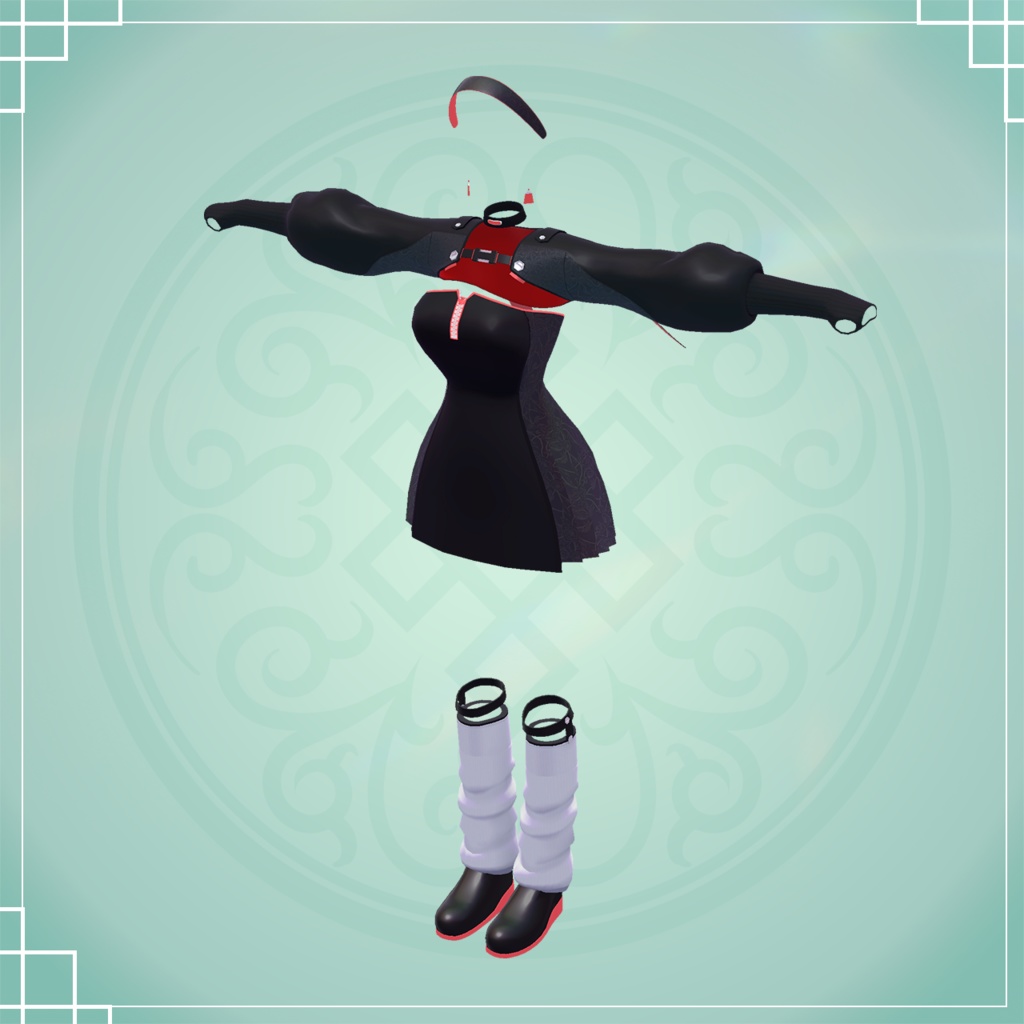 【森羅対応衣装】中華サイバードレス【MA対応】