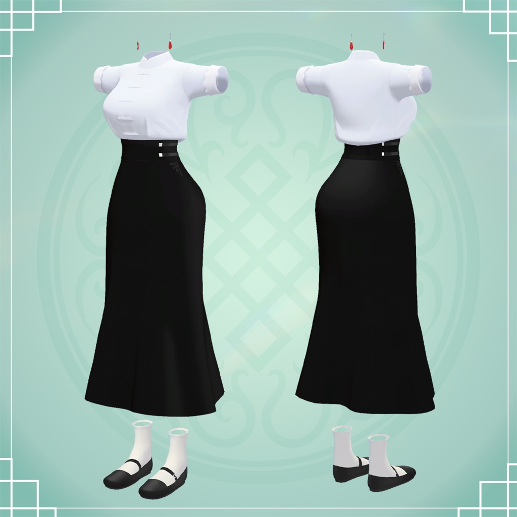 【森羅対応】中華清楚コーデ【MA対応】