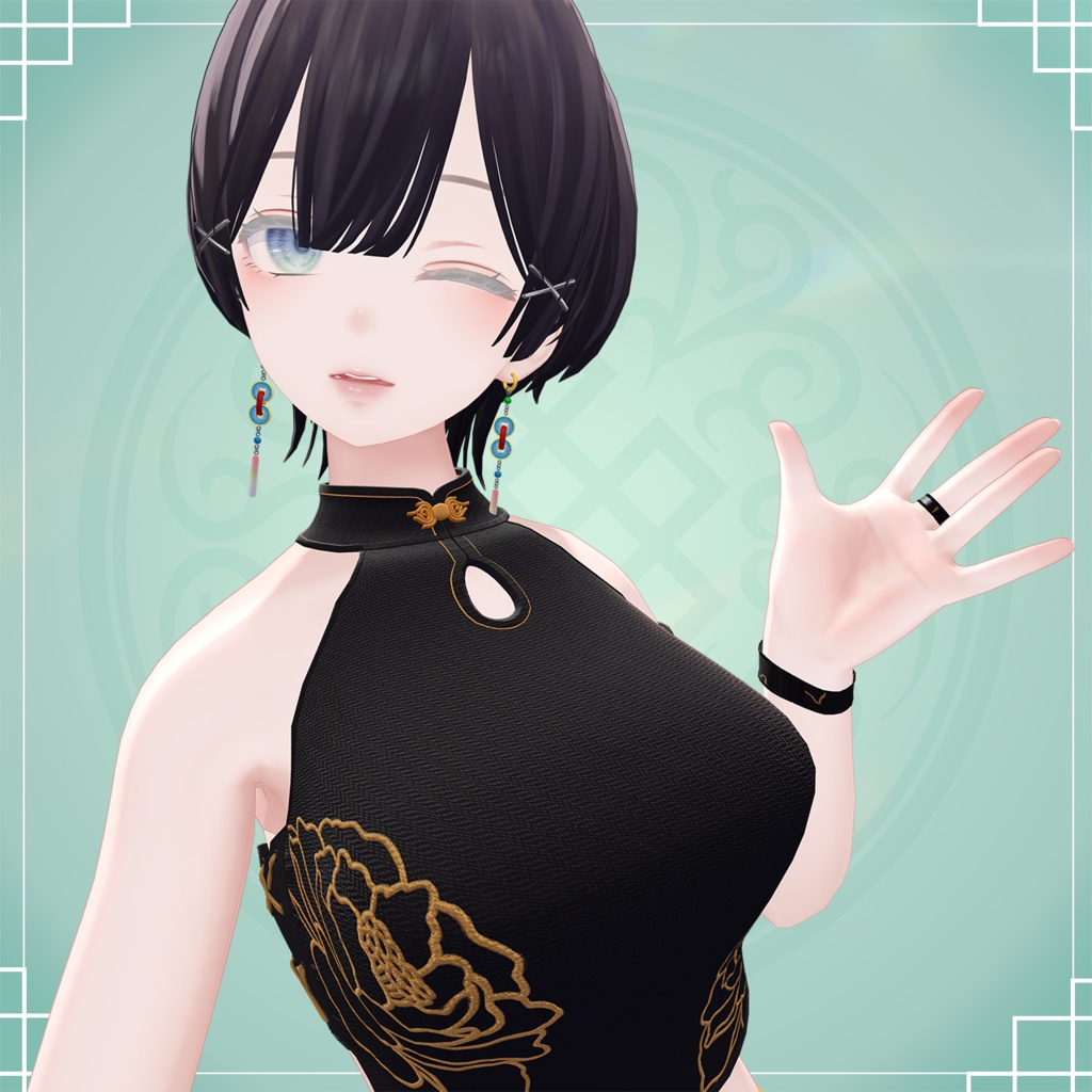 【森羅対応】袖なし中華テイスト【MA対応】