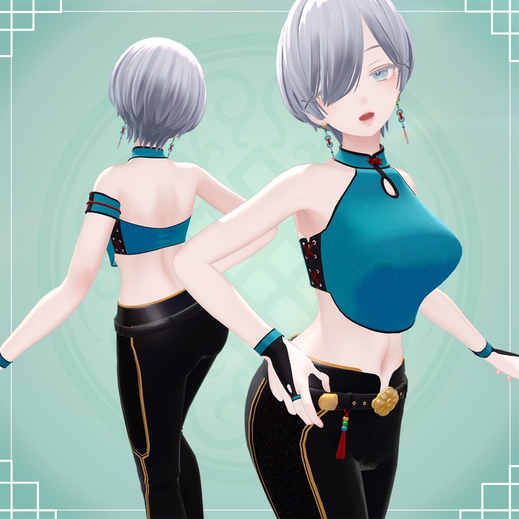 【森羅対応】袖なし中華テイスト【MA対応】