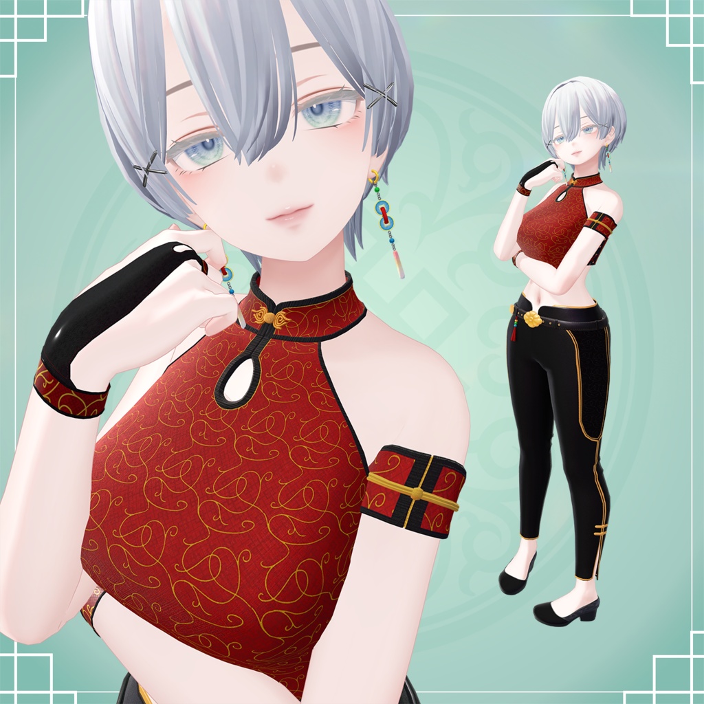 【森羅対応】袖なし中華テイスト【MA対応】