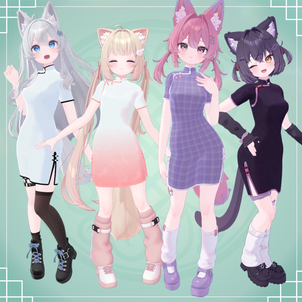 《9アバター対応》カジュアルチーパオ/カジュアルチャイナドレス《MA対応》