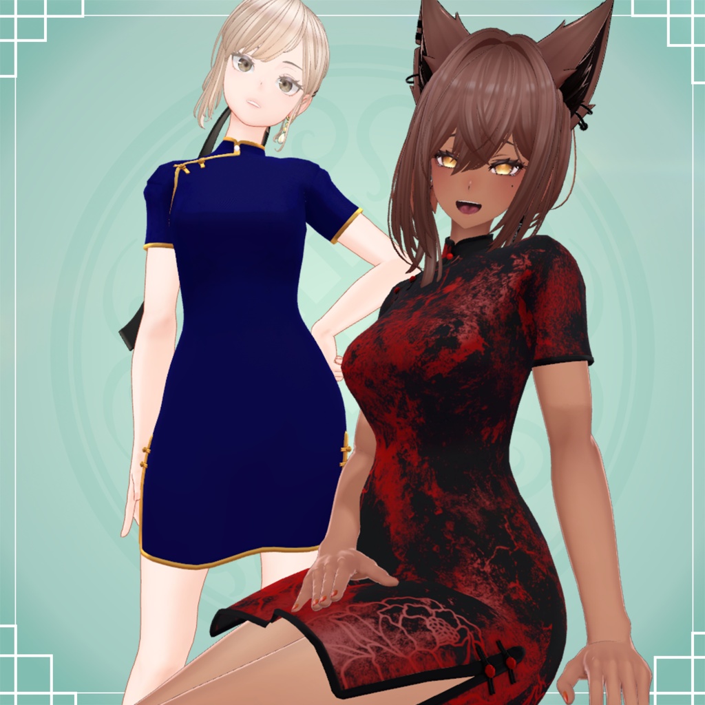 《9アバター対応》カジュアルチーパオ/カジュアルチャイナドレス《MA対応》