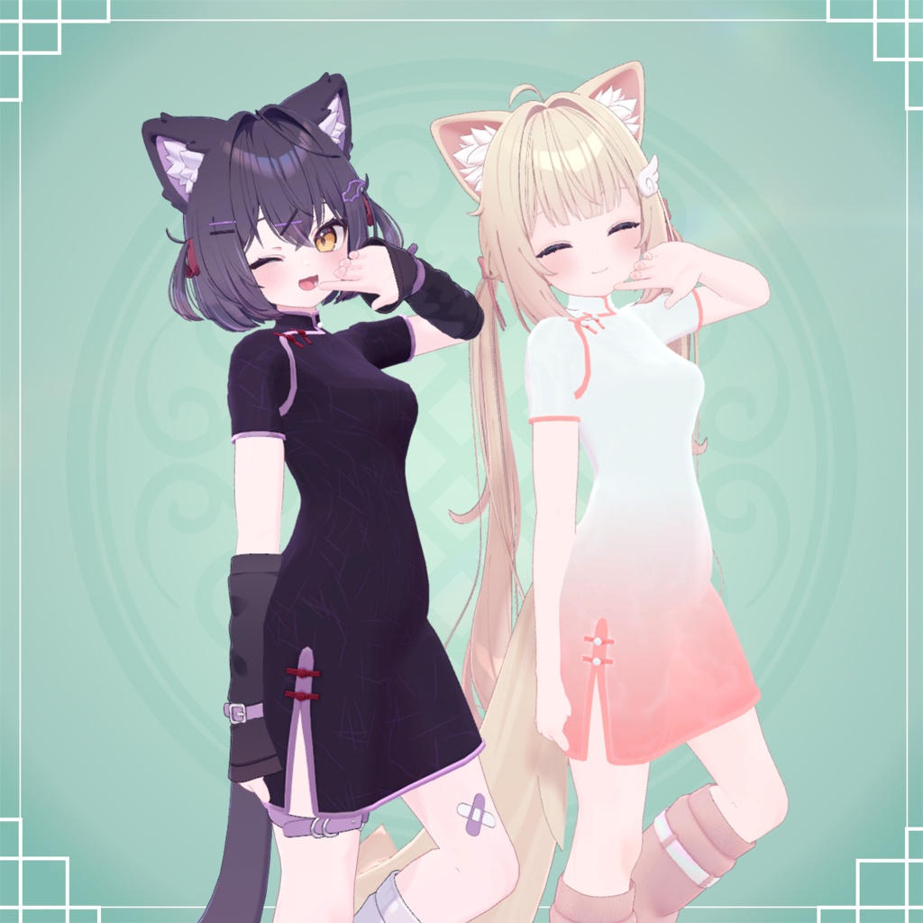 《9アバター対応》カジュアルチーパオ/カジュアルチャイナドレス《MA対応》