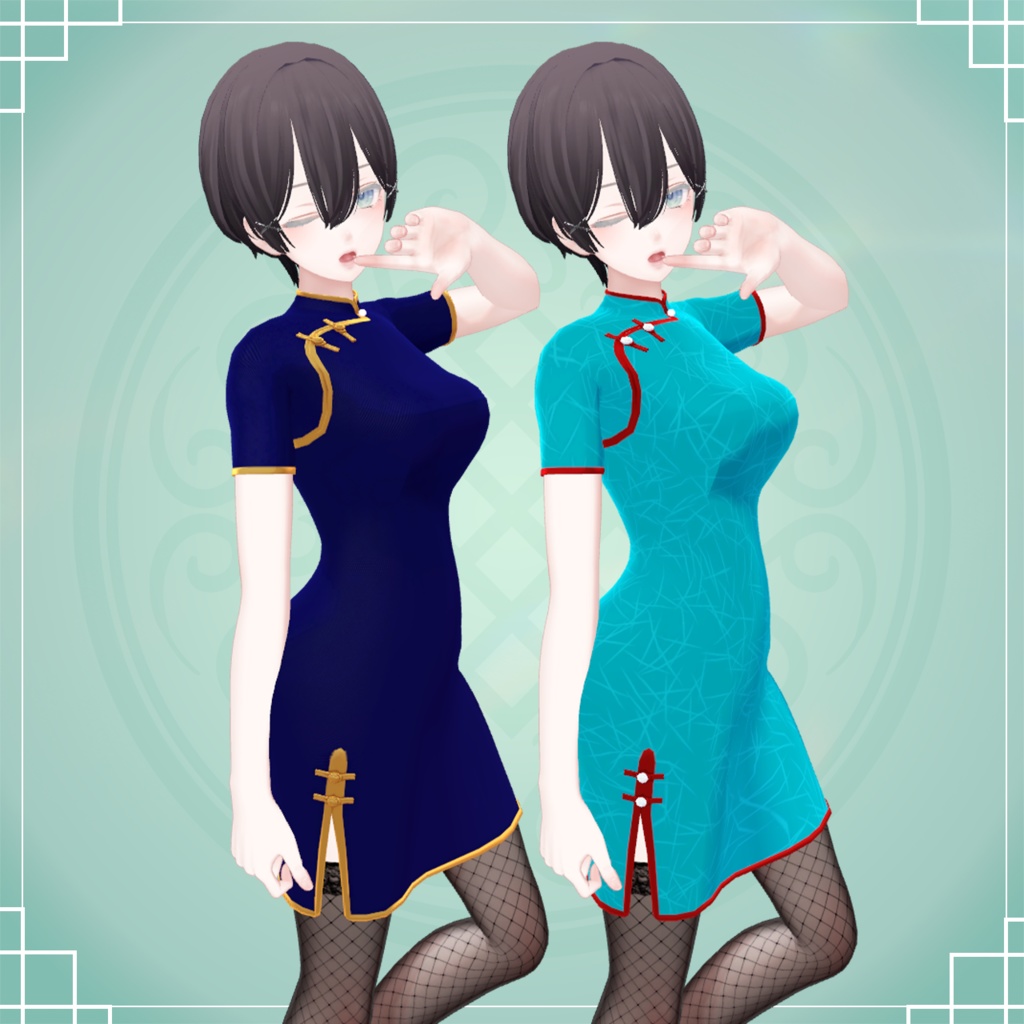 《9アバター対応》カジュアルチーパオ/カジュアルチャイナドレス《MA対応》