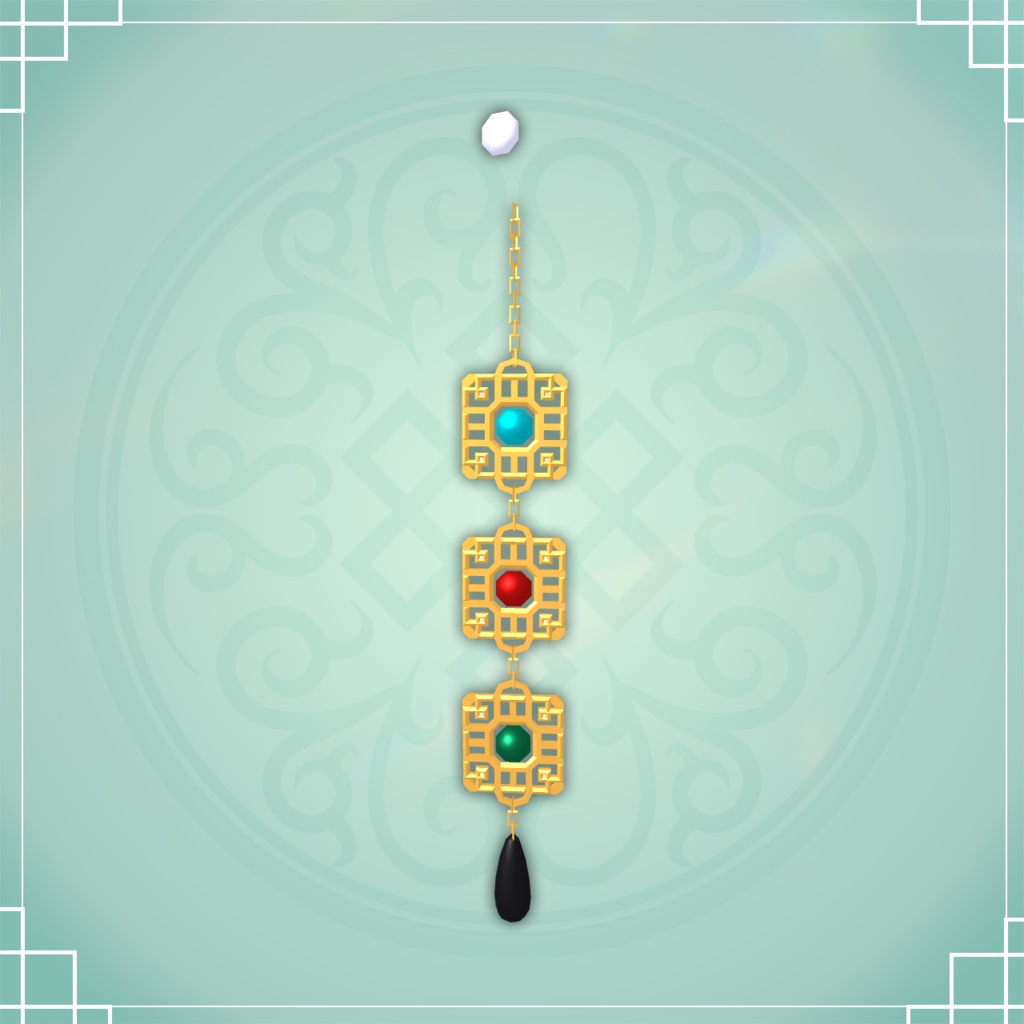 《無料》中華ピアス-幾何文様-