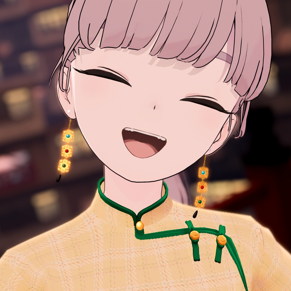 《無料》中華ピアス-幾何文様-