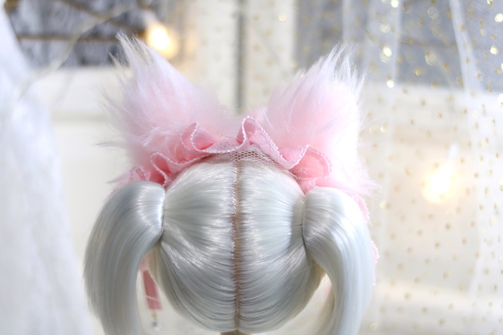 【即納】長毛ケモミミヘッドドレス