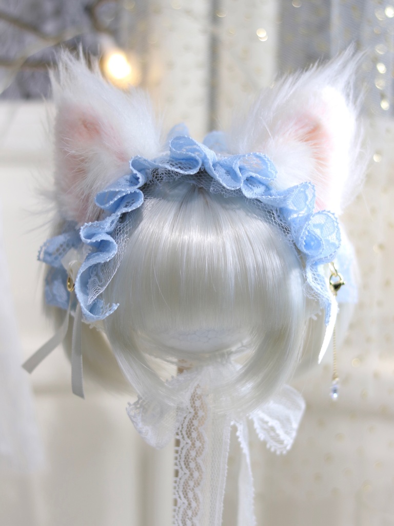 【即納】長毛ケモミミヘッドドレス