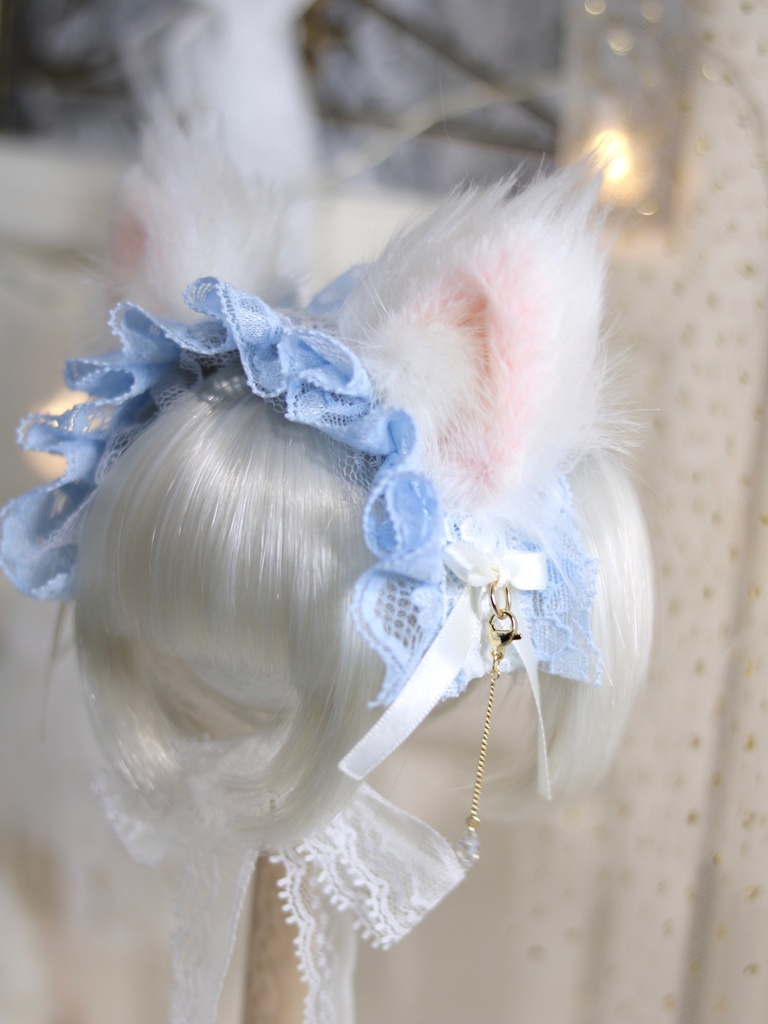 【即納】長毛ケモミミヘッドドレス