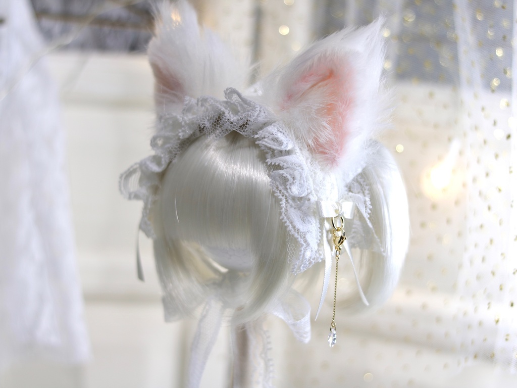 【即納】長毛ケモミミヘッドドレス