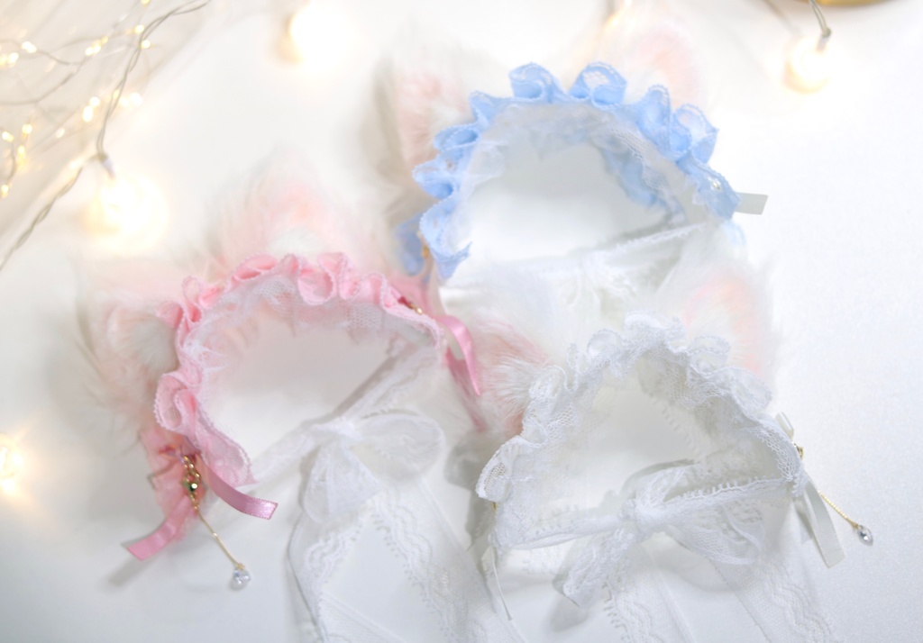 【即納】長毛ケモミミヘッドドレス