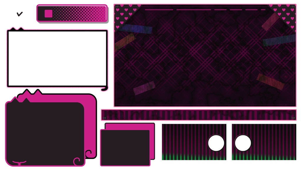 【Vtuber向け】配信画面_04_Darkgirly