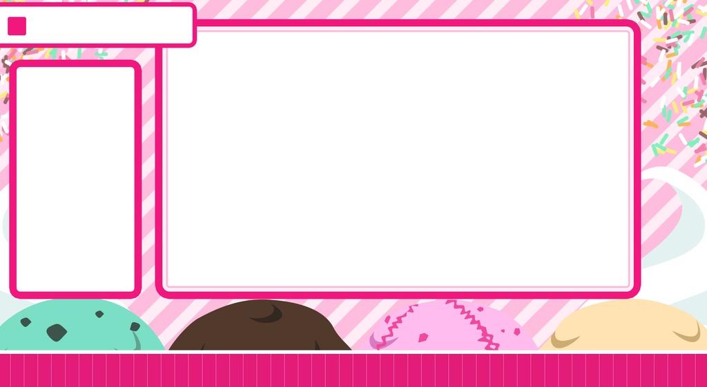 【Vtuber向け】配信画面素材_06_MorningIceCream