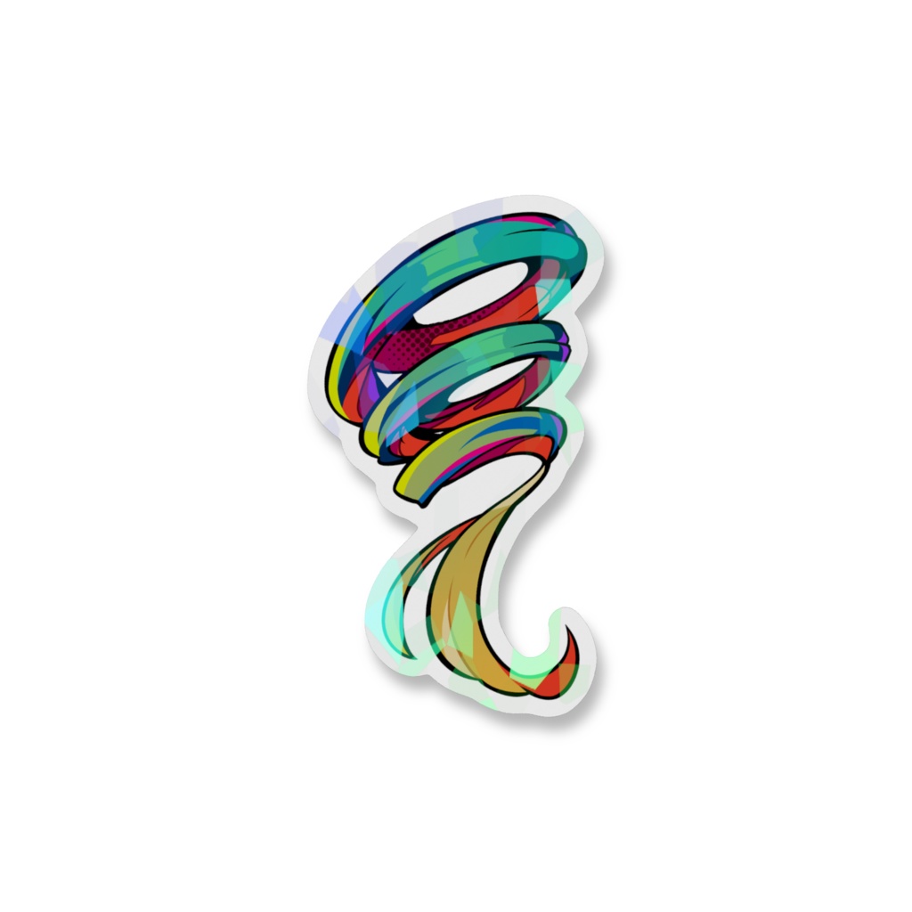 【5周年記念】ツインテ_ホログラムステッカー