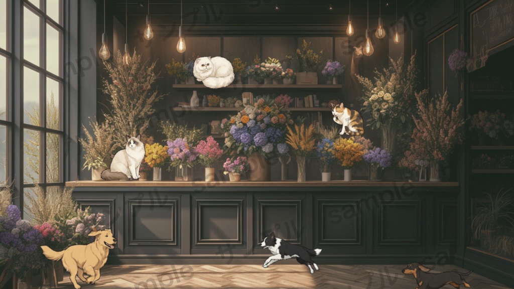 配信でお使いいただける透過GIF素材！犬6種×2＋猫8匹