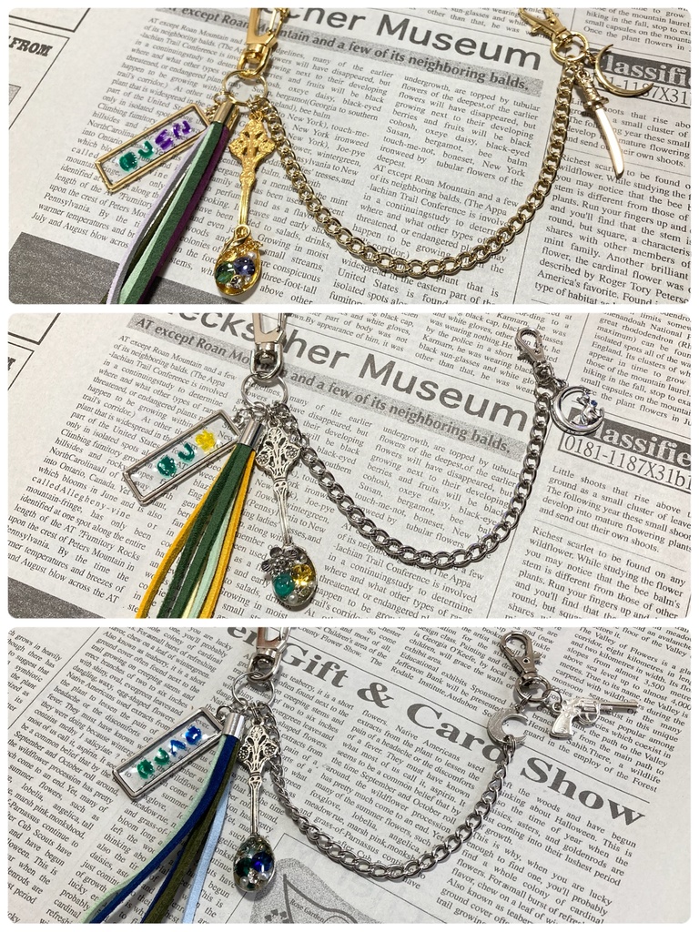 右月イメージバッグチャーム