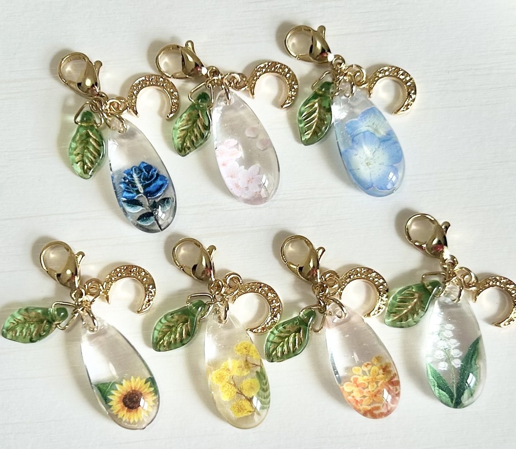 月島概念お花チャーム