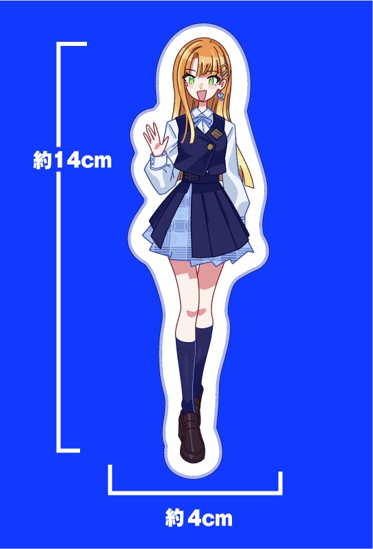 初星UNIFORM_紫雲清夏ダイカットステッカー
