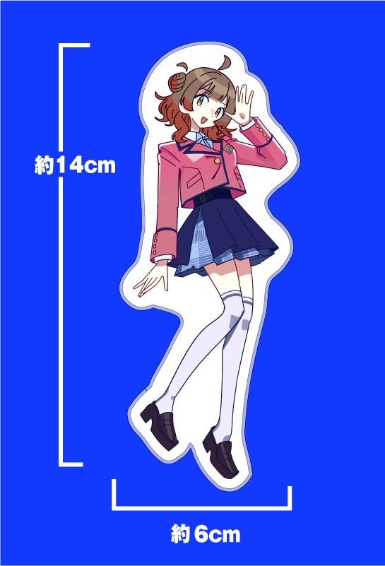 初星UNIFORM_花海佑芽ダイカットステッカー