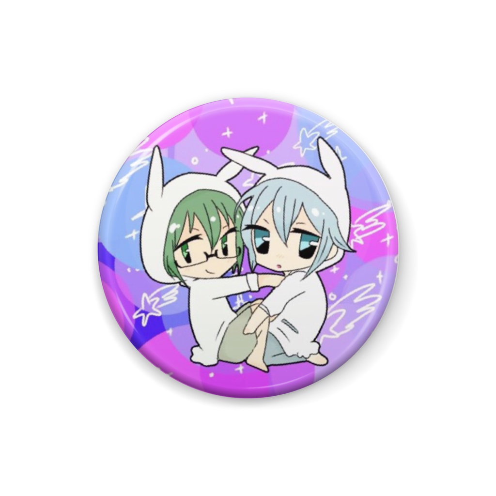 タマヤマうさ耳缶バッジ