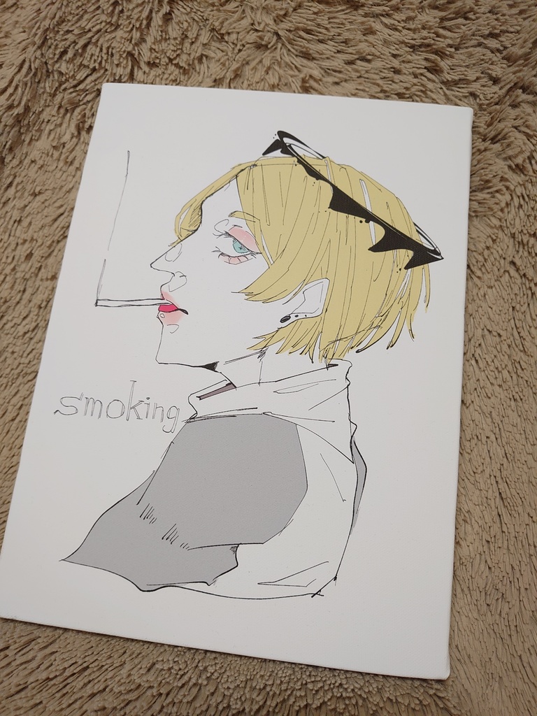 キャンバスプリント「smoking」