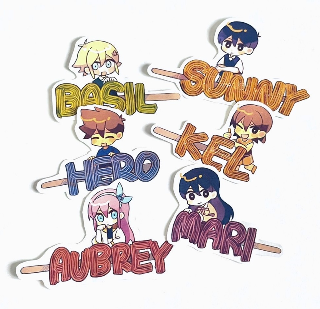 OMORI アクリルキーホルダー・シールセット