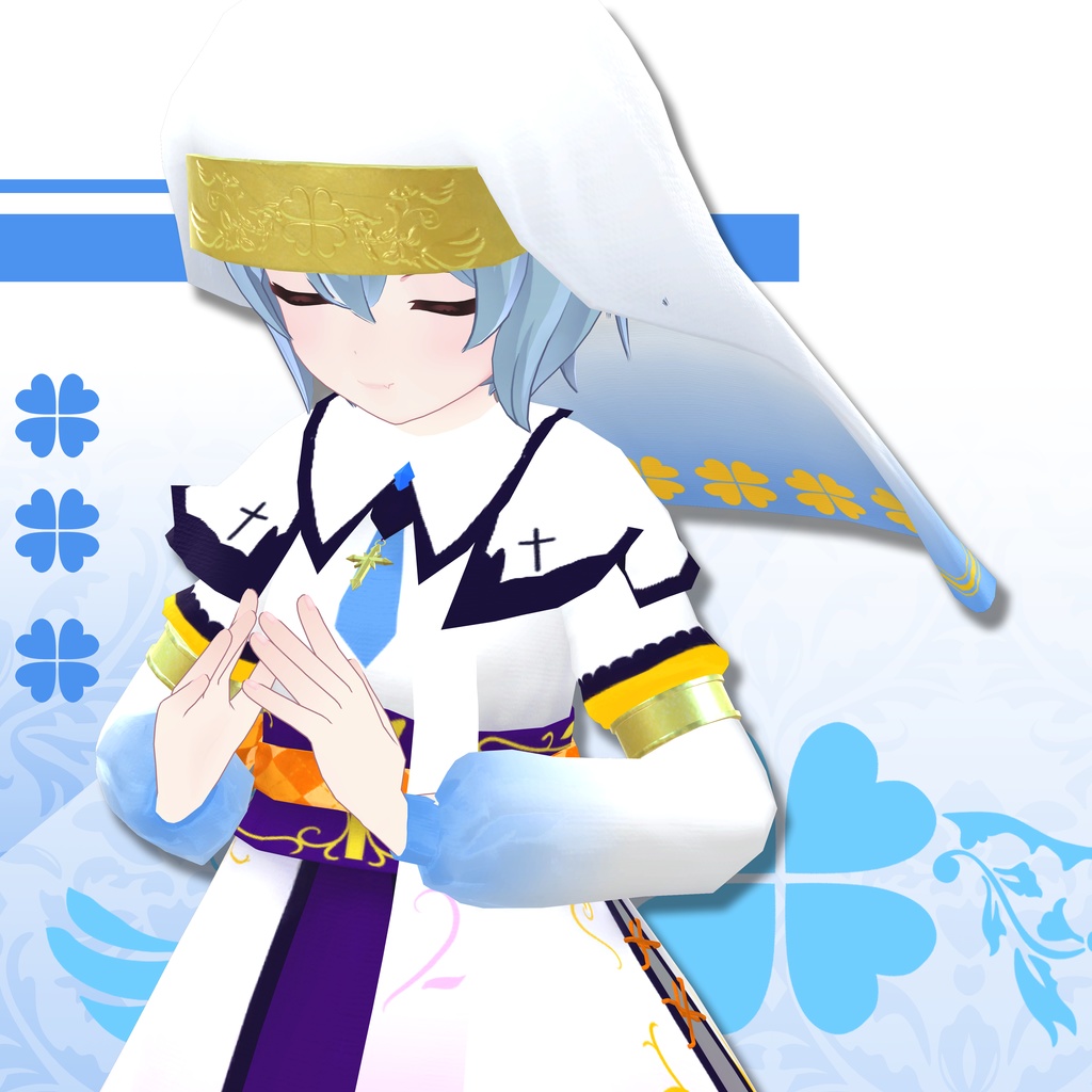 修女衣装/シスターの服/Nun costume 【ミーシェ用、ラスク用、薄荷用】