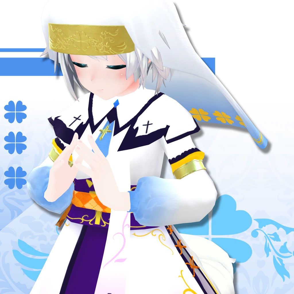 修女衣装/シスターの服/Nun costume 【ミーシェ用、ラスク用、薄荷用】