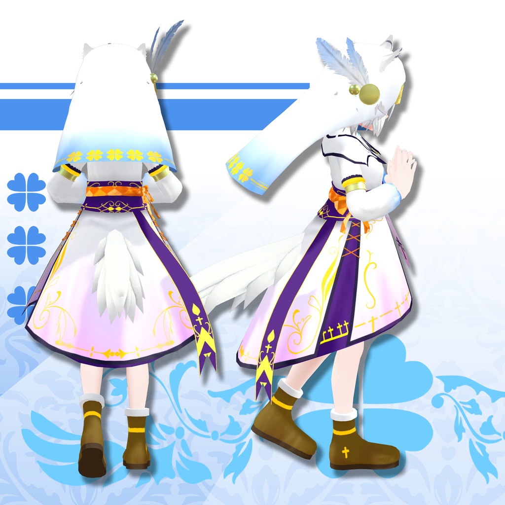 修女衣装/シスターの服/Nun costume 【ミーシェ用、ラスク用、薄荷用】