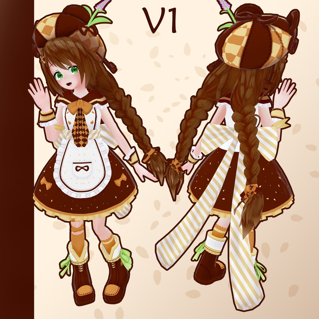 【オリジナル3Dモデル】セサメ / 芝麻 / Sesame