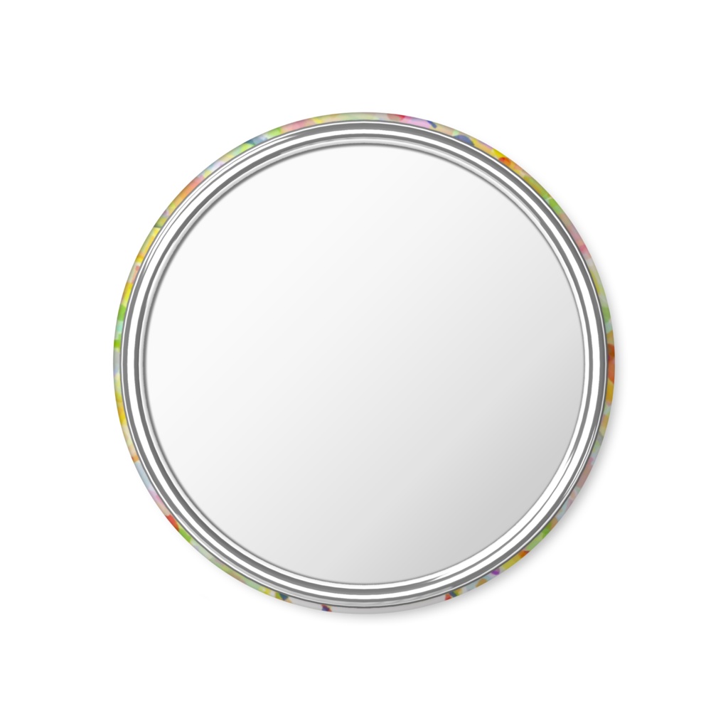 お花が咲いたくいしんぼう缶ミラー