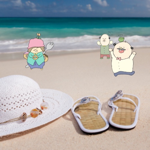 フリーイラスト🌼ぷんぷんさんとちゃーさん