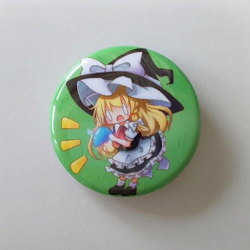 【3個限定】 魔理沙 缶バッジ(ポストカード付)