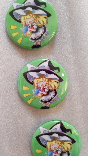 【3個限定】 魔理沙 缶バッジ(ポストカード付)