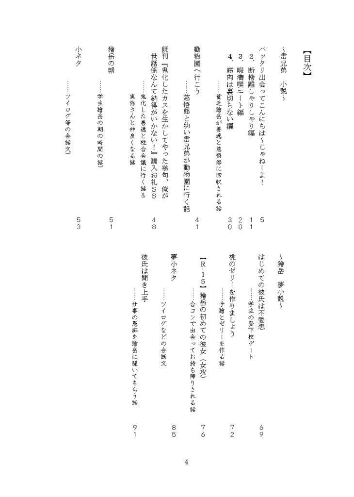 雷兄弟読切短編集 雷日和 壱