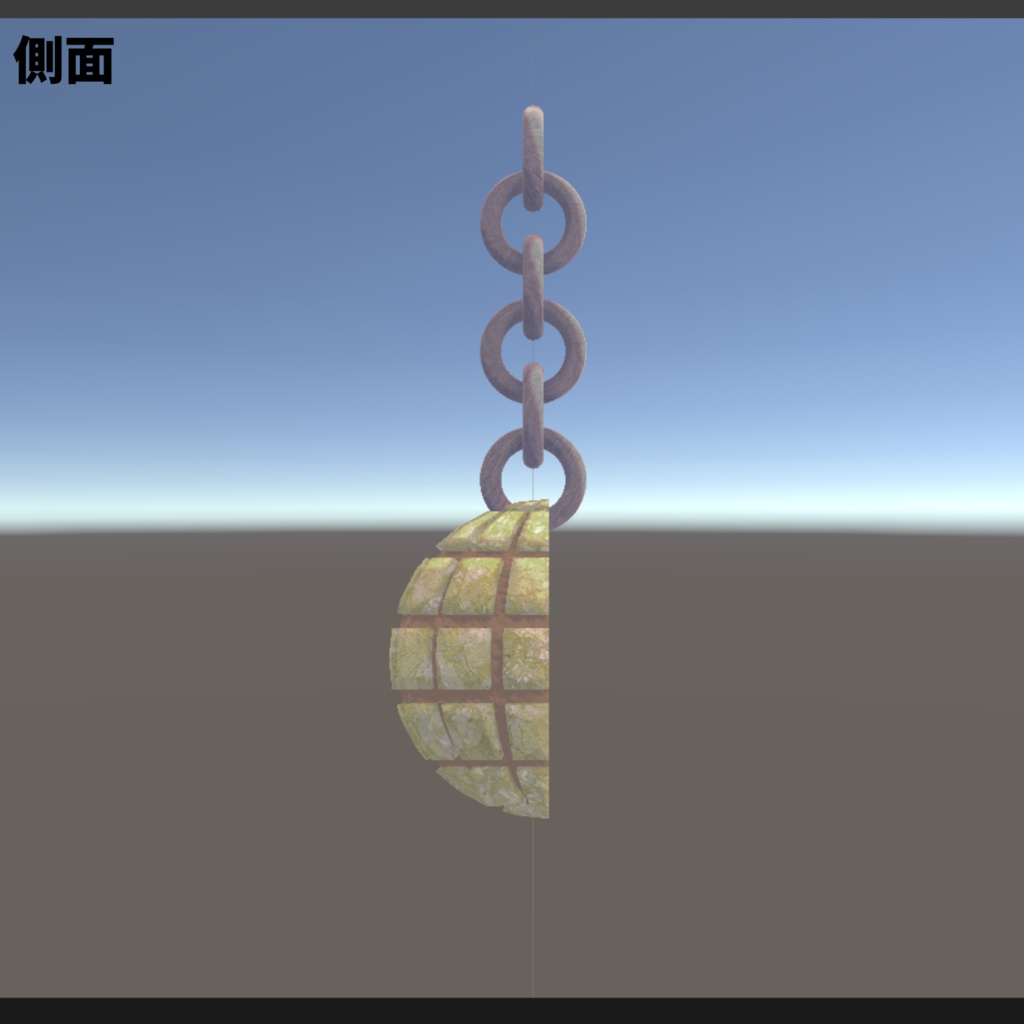 メロンパンのイヤリング・ネックレス