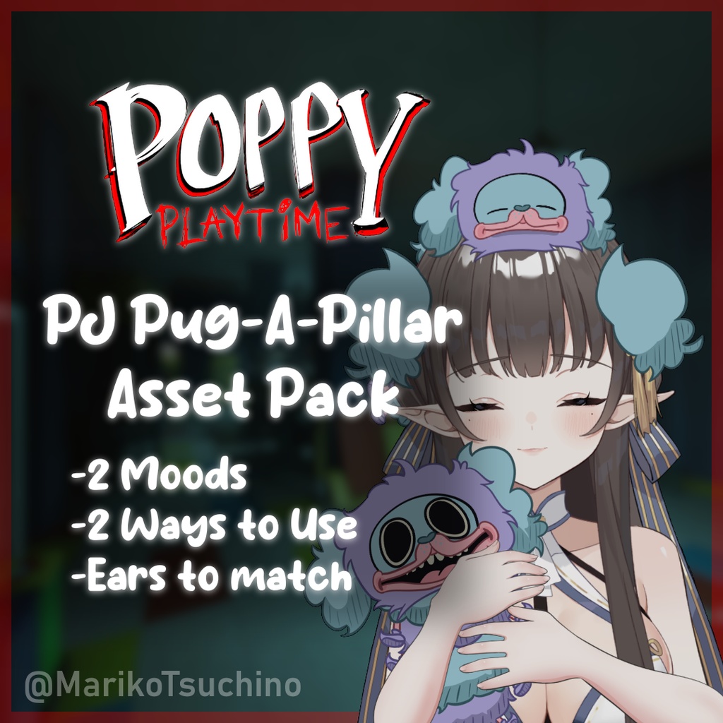 Poppy Playtime PJ Pug-A-Pillar VTuber Asset Pack