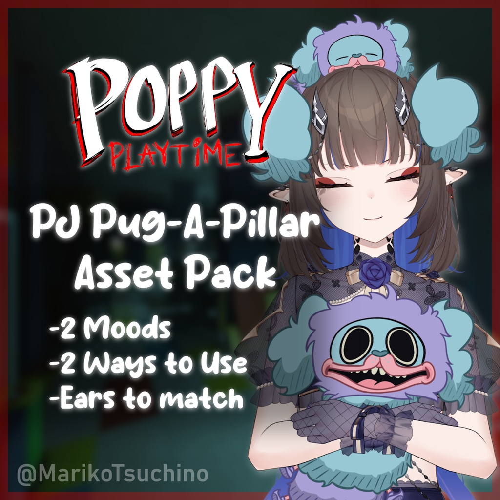 Poppy Playtime PJ Pug-A-Pillar VTuber Asset Pack