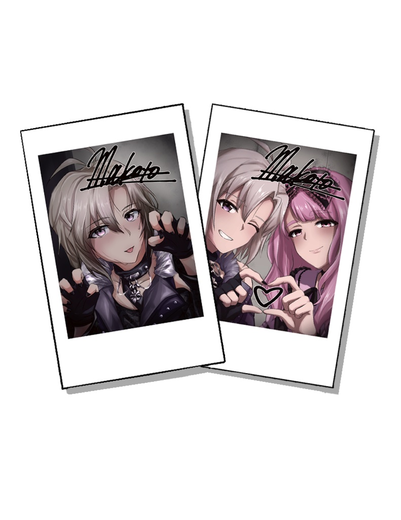 チェキ２枚セット　(マコト様ver、一緒に...ver)