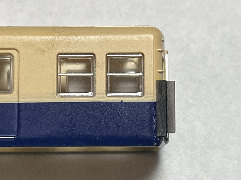 中間車化改造車用転落防止幌