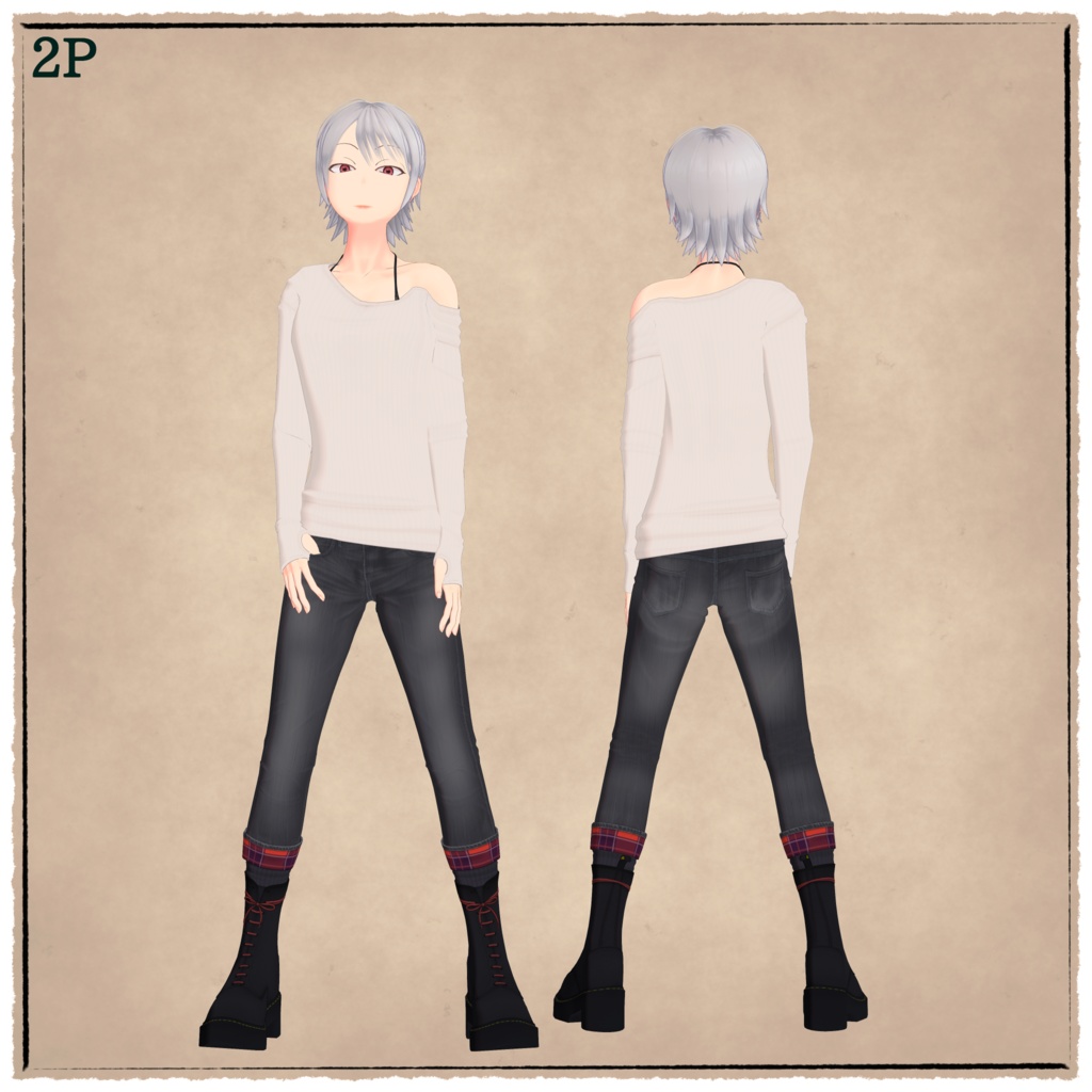 【2週間限定40%OFF】VRChat向けアバター「陸子 -Rikuko-」