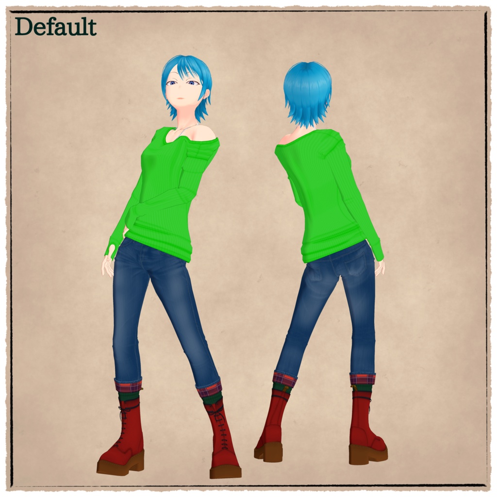 【2週間限定40%OFF】VRChat向けアバター「陸子 -Rikuko-」