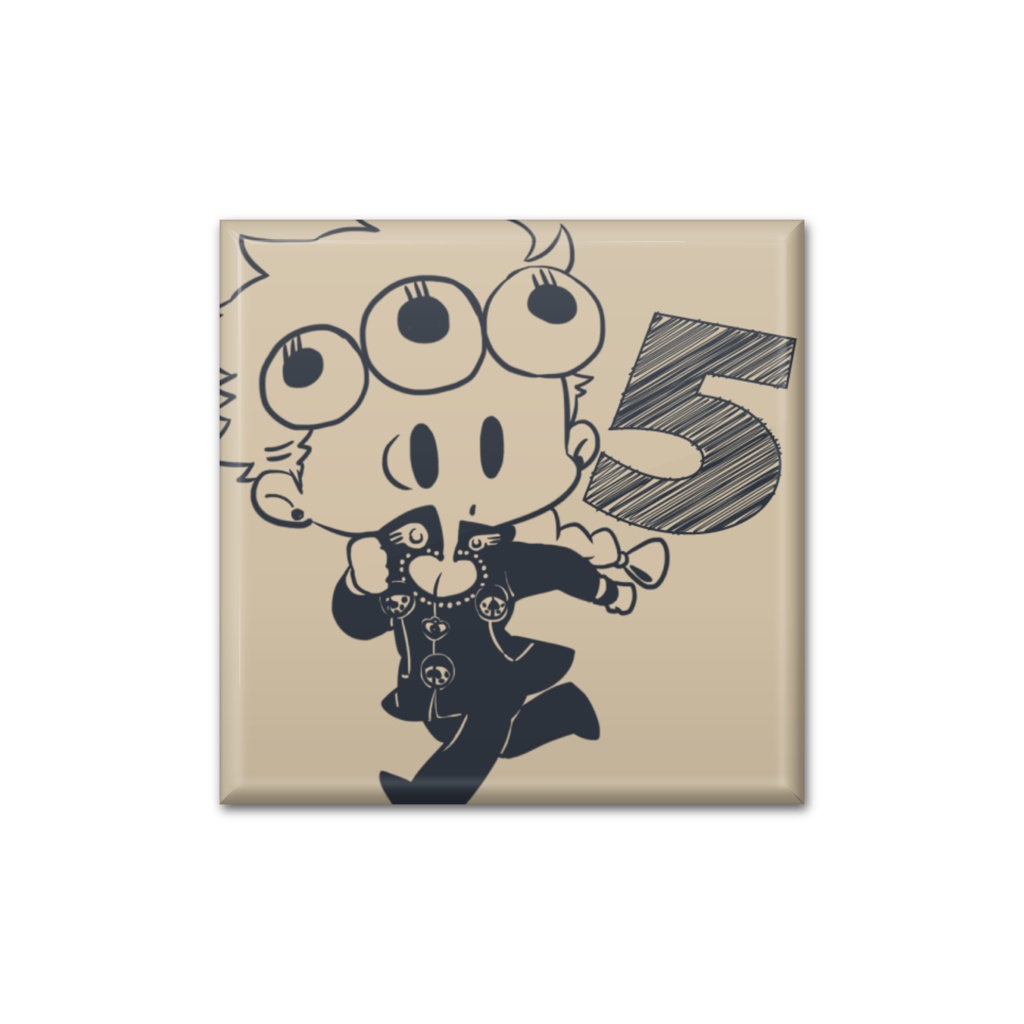 ましかく缶バッジ ジョルノ モノ