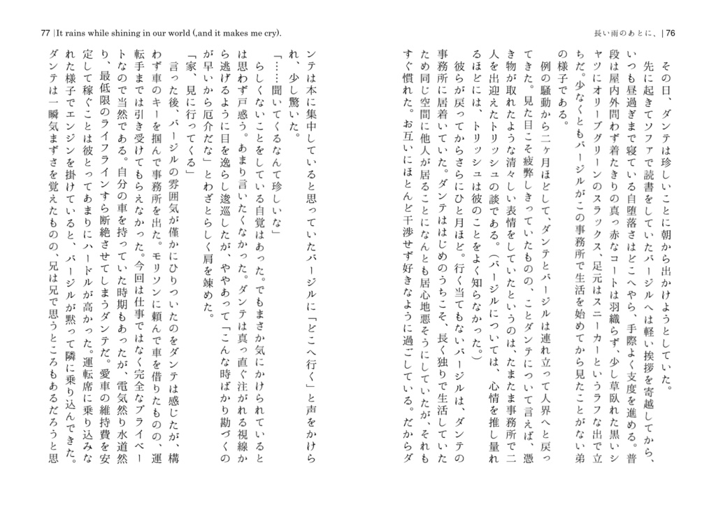 【DMC】長い雨のあとに、