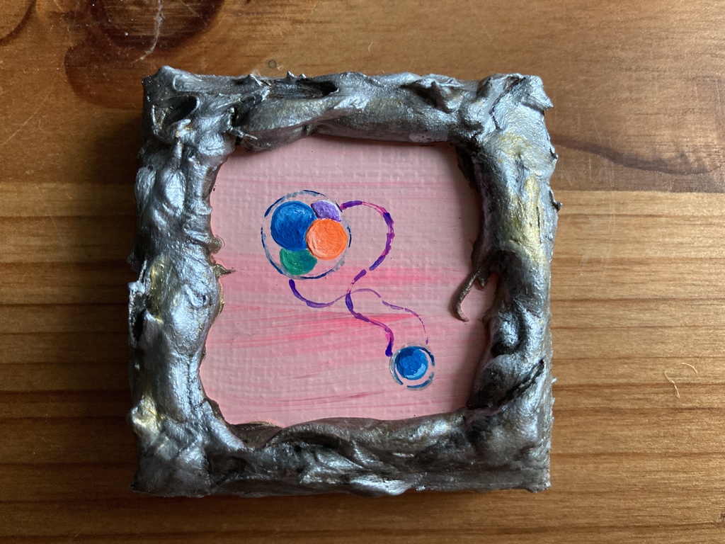 【ミニキャンバス原画】タカラモノノ胚