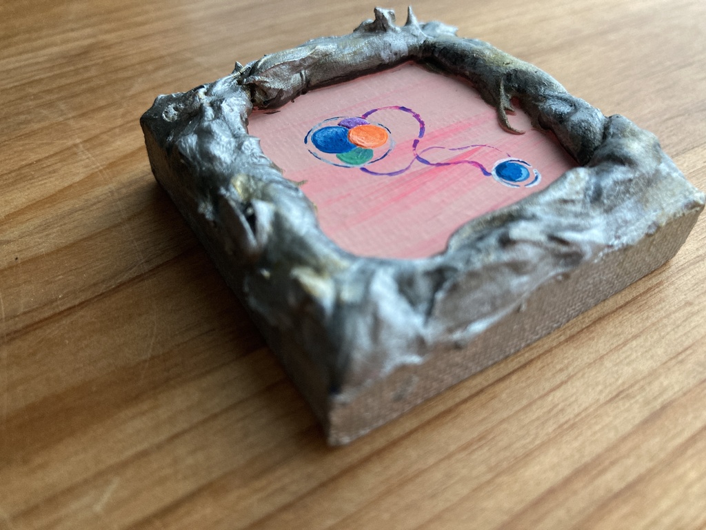 【ミニキャンバス原画】タカラモノノ胚