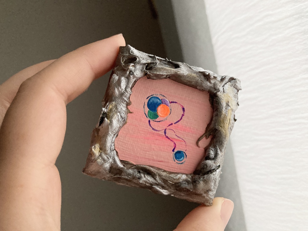 【ミニキャンバス原画】タカラモノノ胚