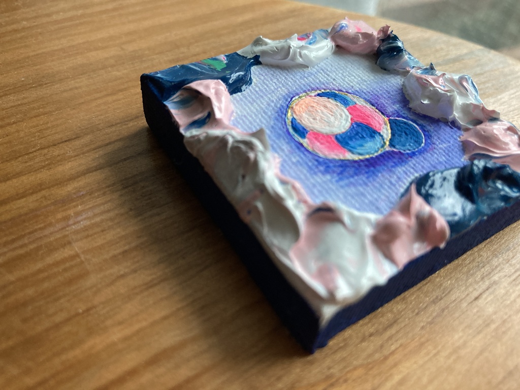 【ミニキャンバス原画】ひっそりと胚