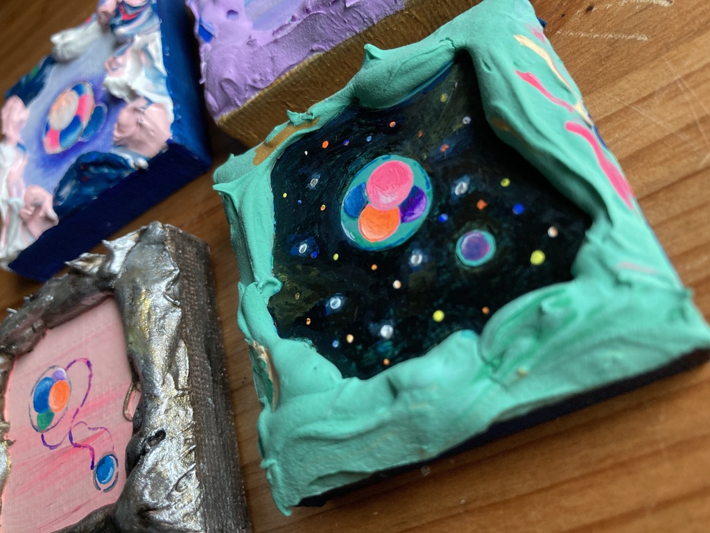 【ミニキャンバス原画】漂えば胚